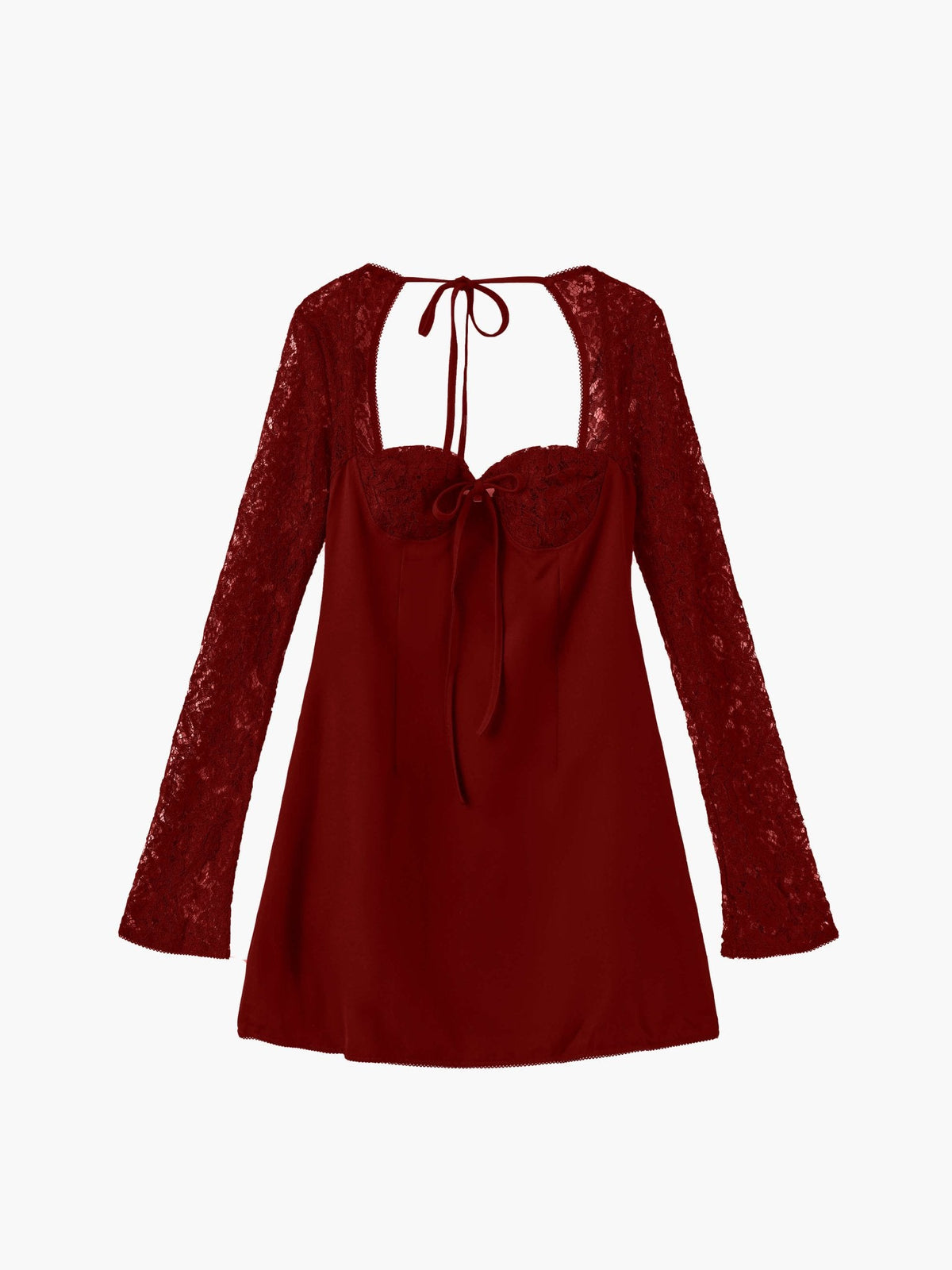 Louise mini-jurk met kanten details