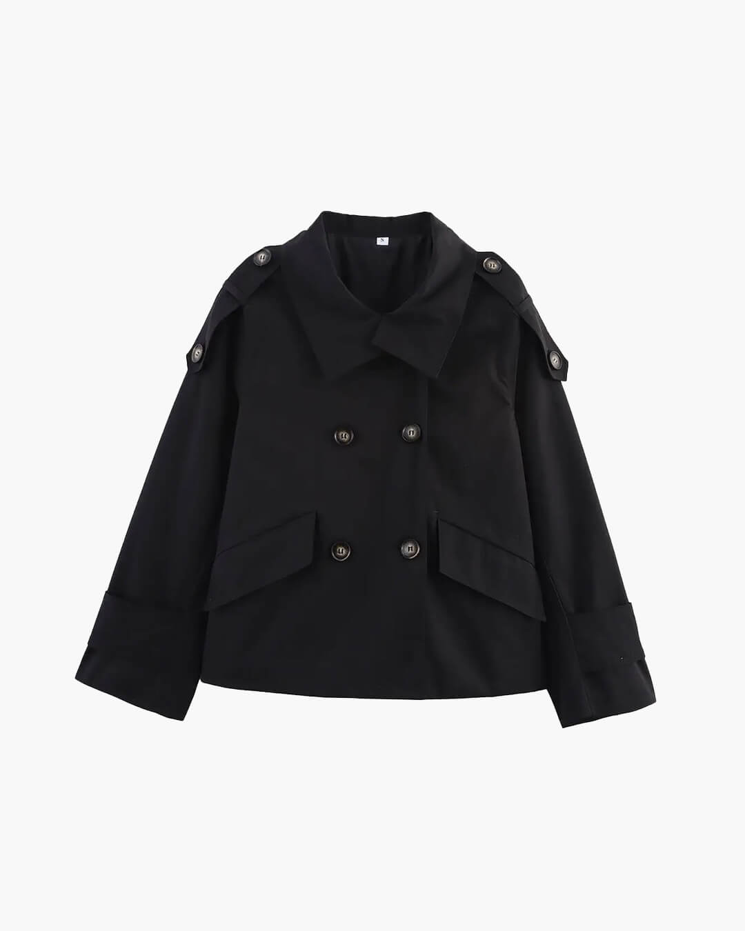 Lucy korte trenchcoat met opstaande kraag
