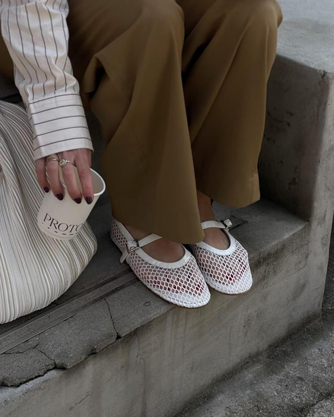 Margaux ballerina's van mesh