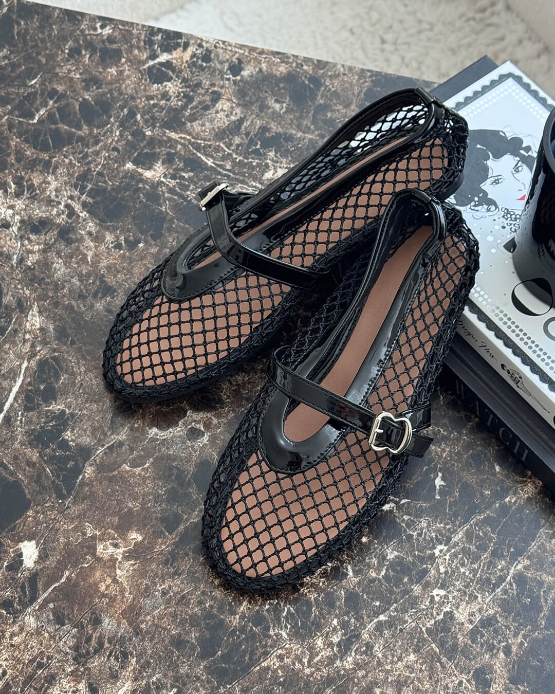 Margaux ballerina's van mesh