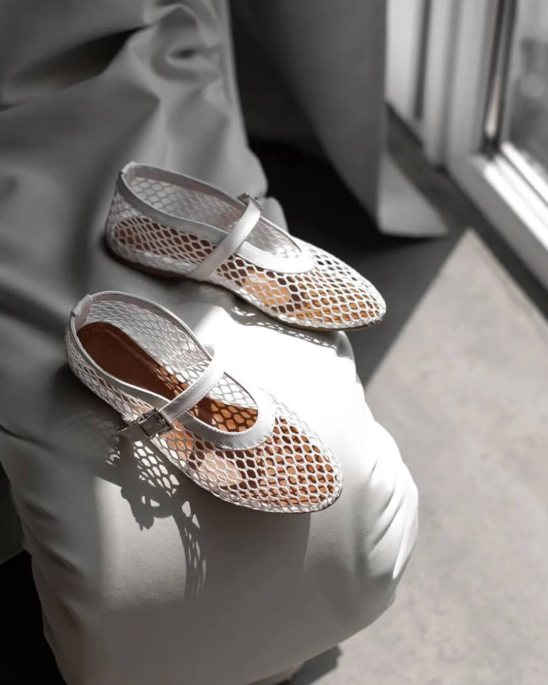 Margaux ballerina's van mesh