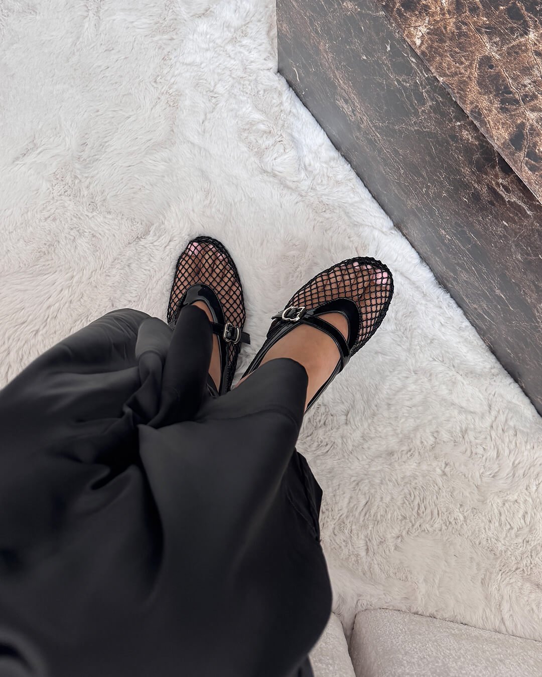Margaux ballerina's van mesh