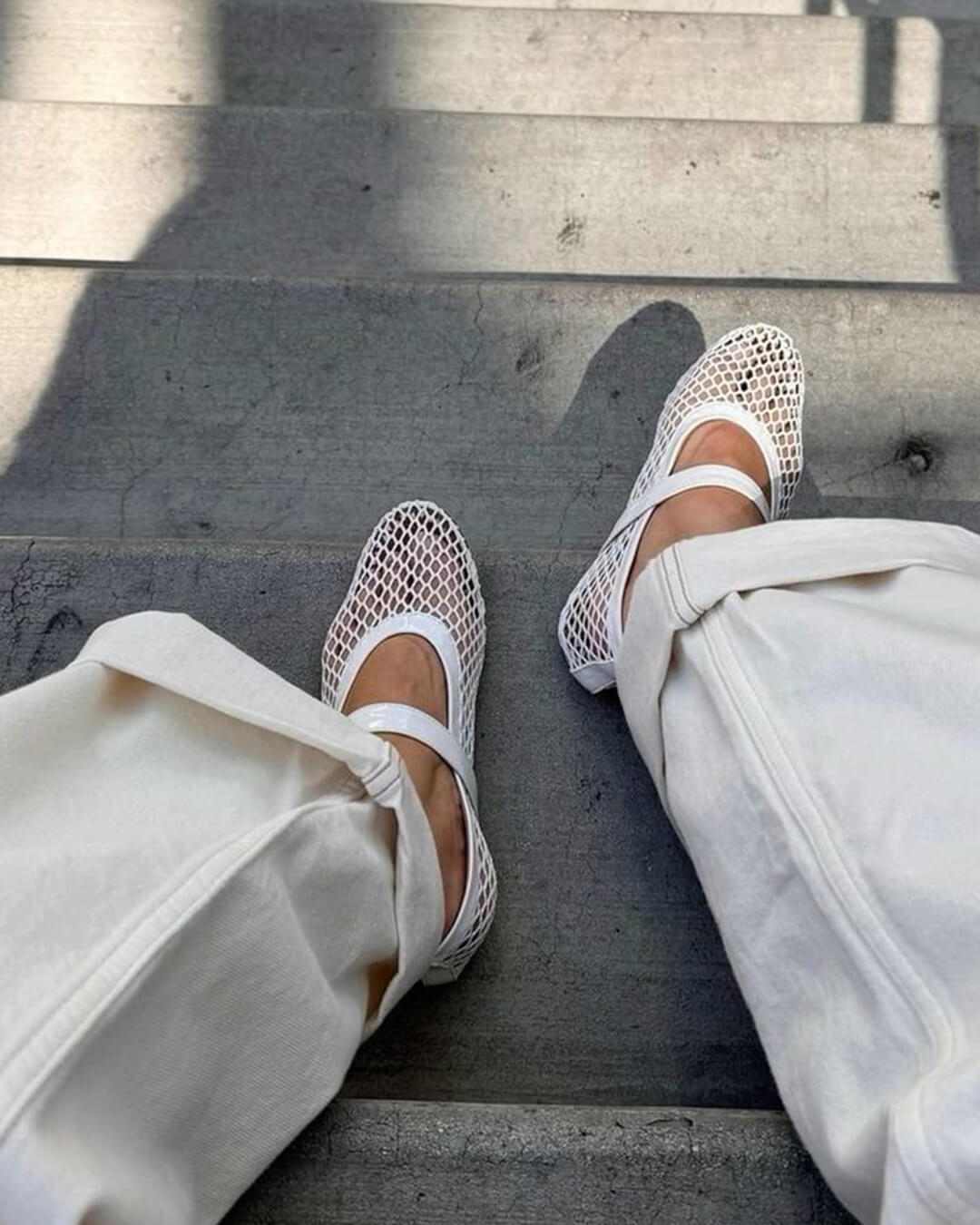 Margaux ballerina's van mesh