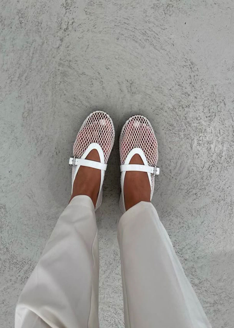 Margaux ballerina's van mesh