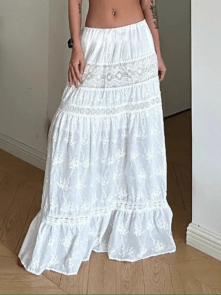 Bohemien set met crop-top en lange rok Margot