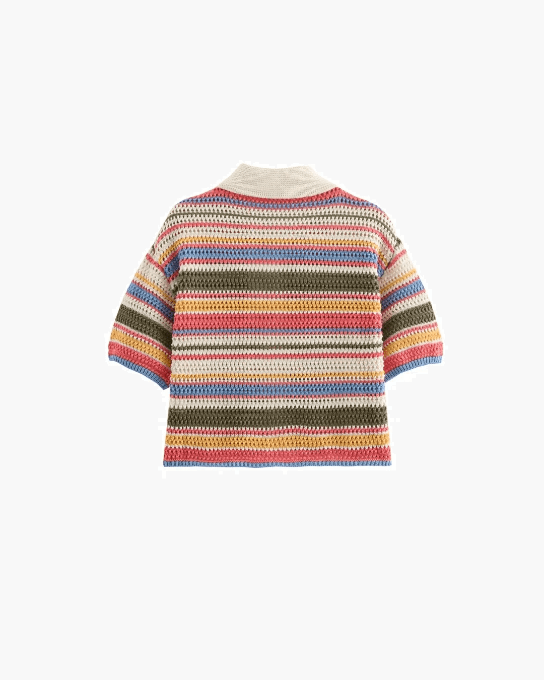 Margot gestreepte gebreide crop-set