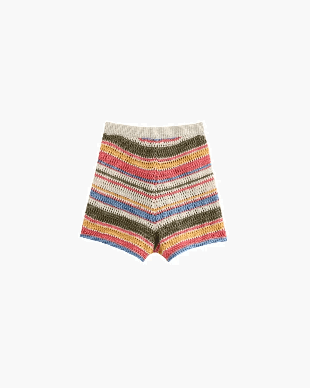 Margot gestreepte gebreide crop-set