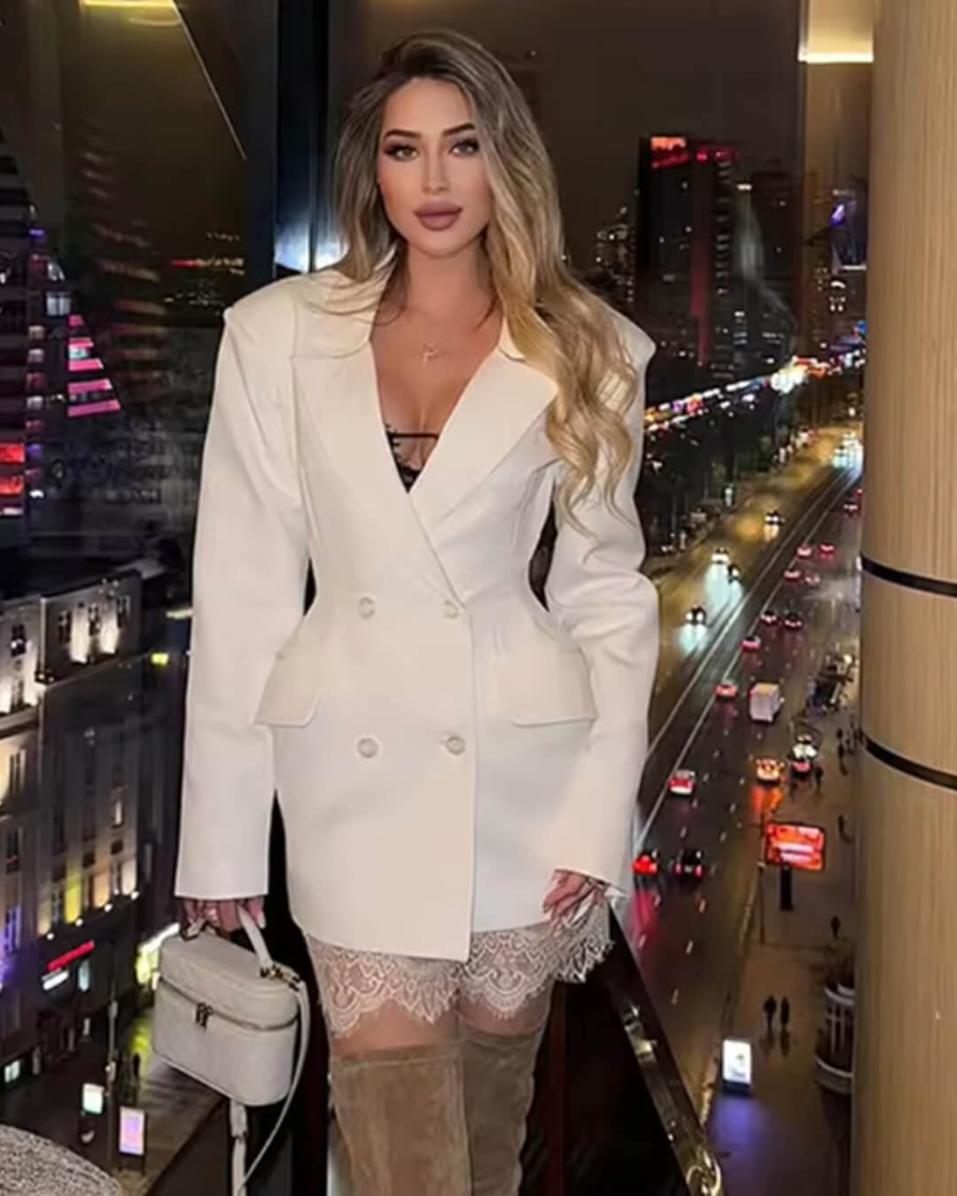 Mariana double-breasted minijurk