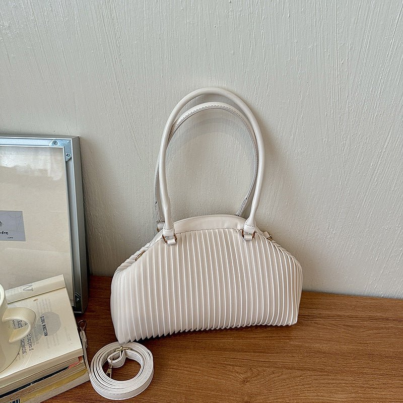 Mariana geplooide schoudertas