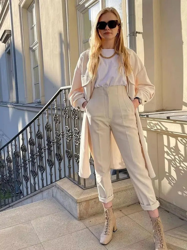 Maricar pantalon met hoge taille