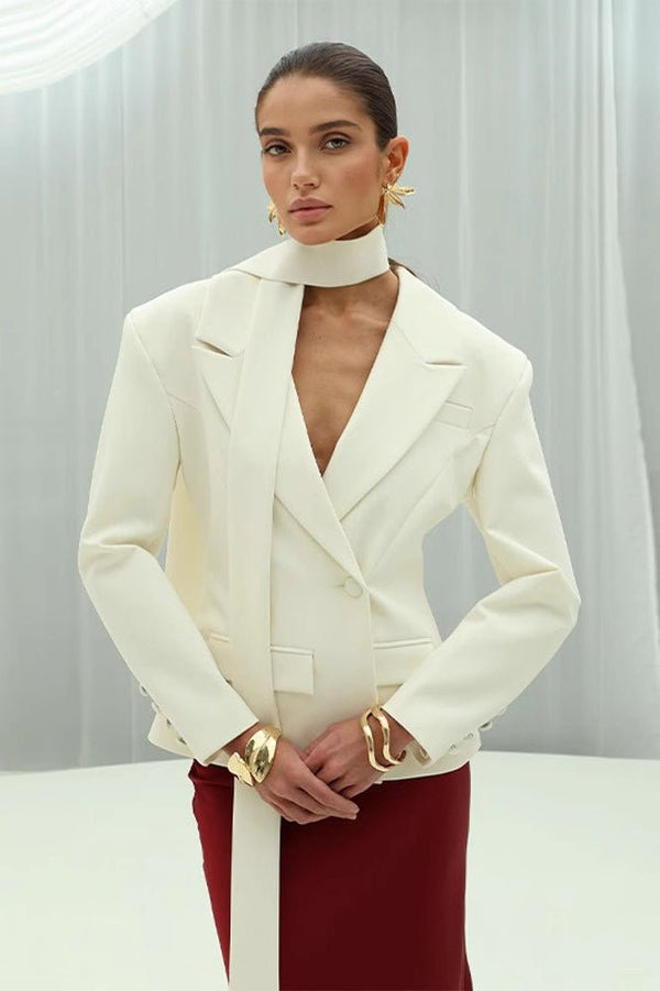 Maxine blazer met sjaalkraag