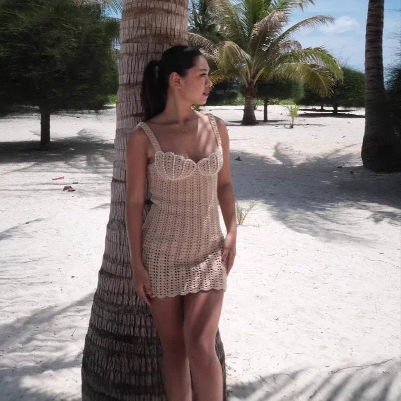 Melanie-jurk met open rug