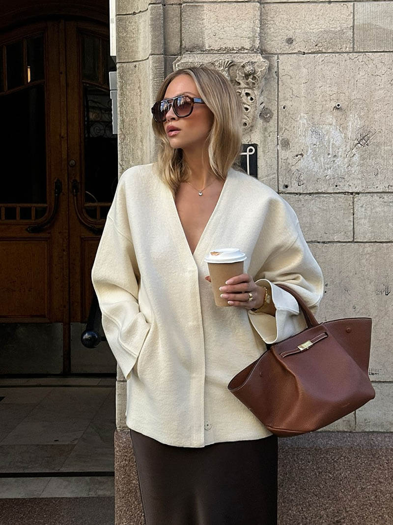 Melanie leren tas
