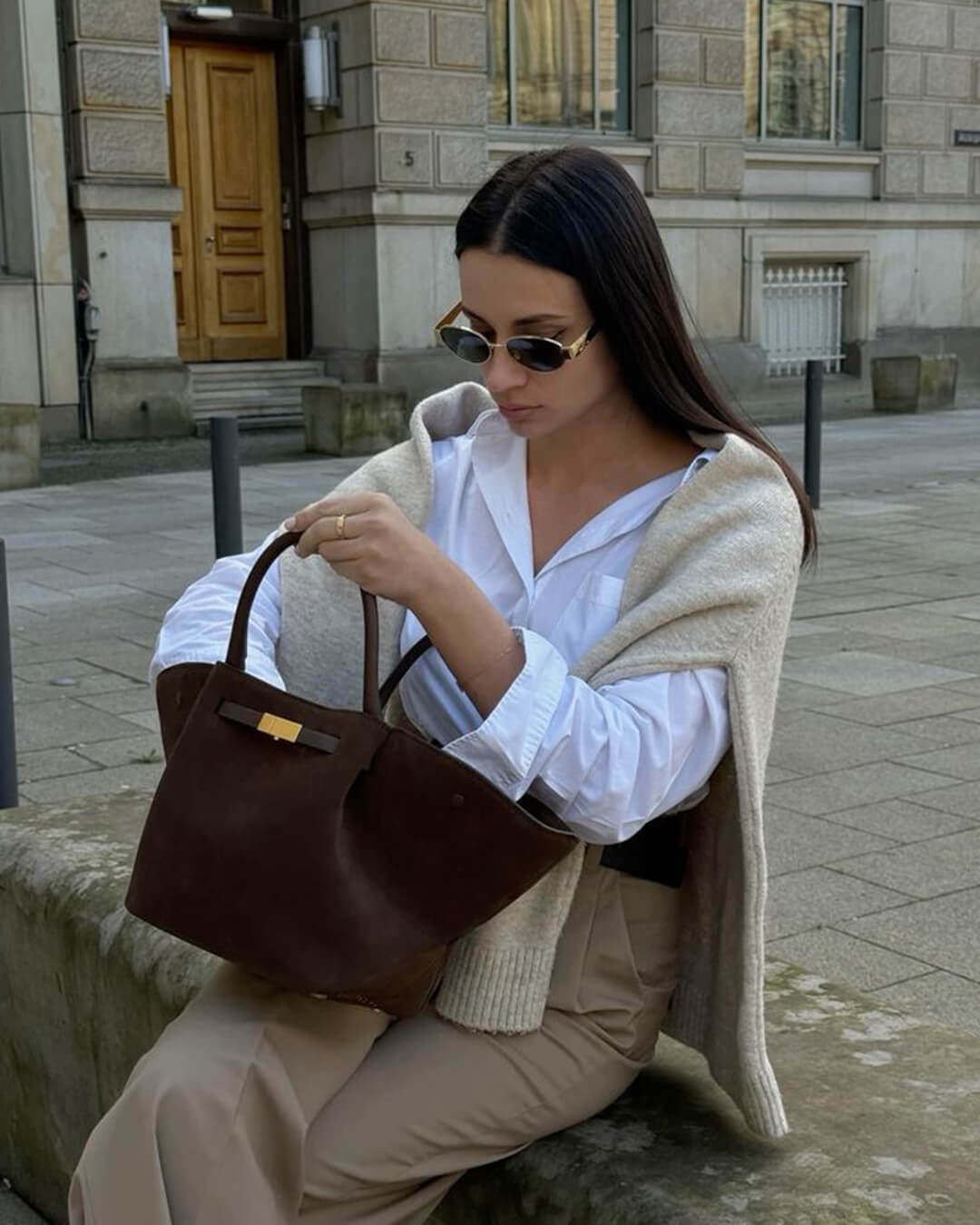 Melanie suède tas