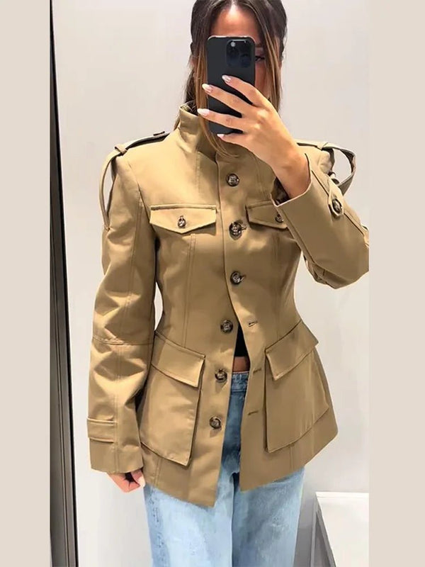 Trenchcoat Melinda met slim fit