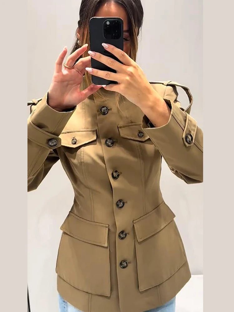 Trenchcoat Melinda met slim fit