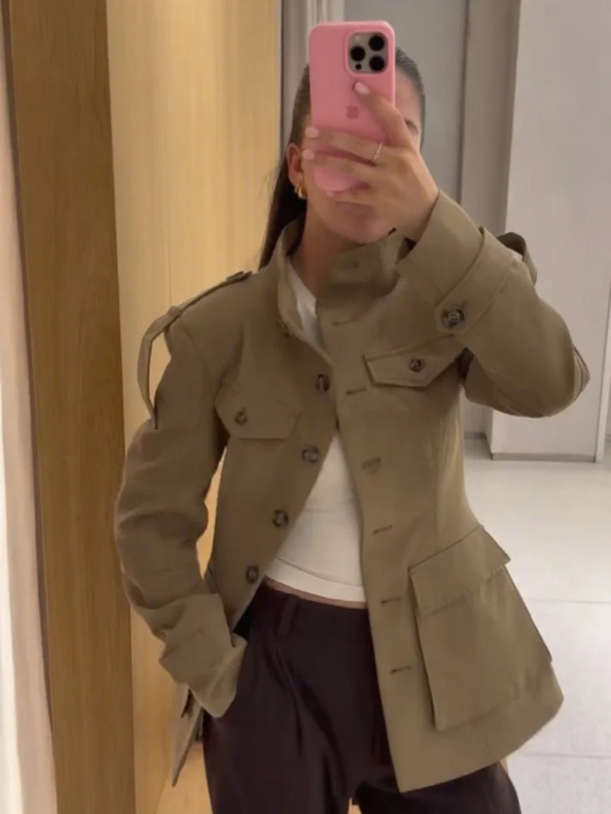 Trenchcoat Melinda met slim fit