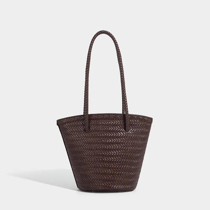 Meryl geweven bucketbag met etui