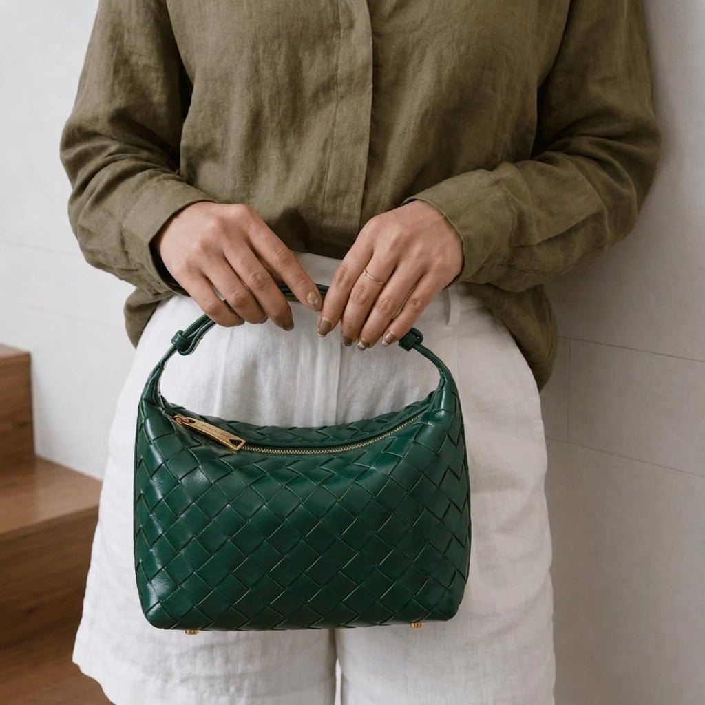 Mini gevlochten tas Mica