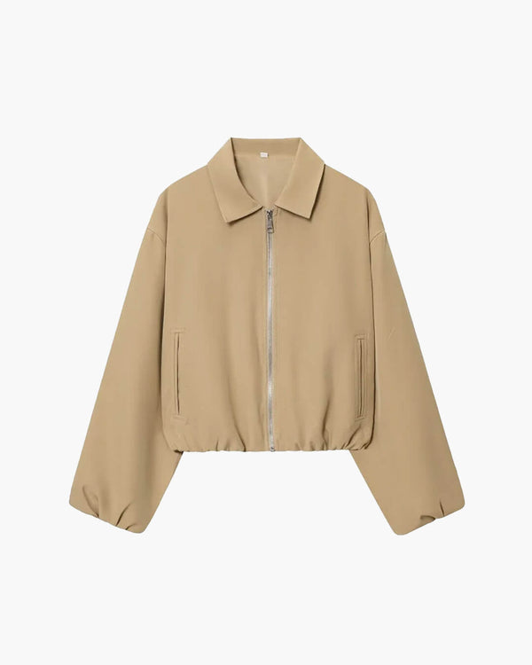 Midori bomberjack met pofmouwen