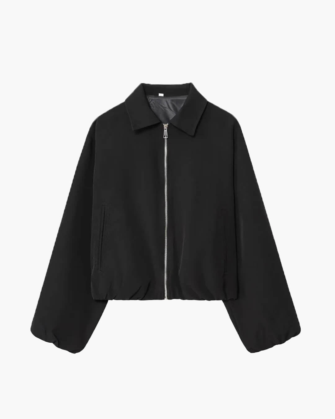 Midori bomberjack met pofmouwen