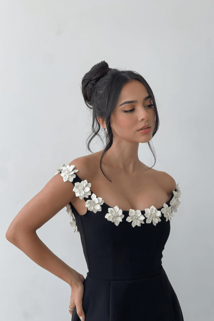 Milou mouwloze minijurk met bloemenprint