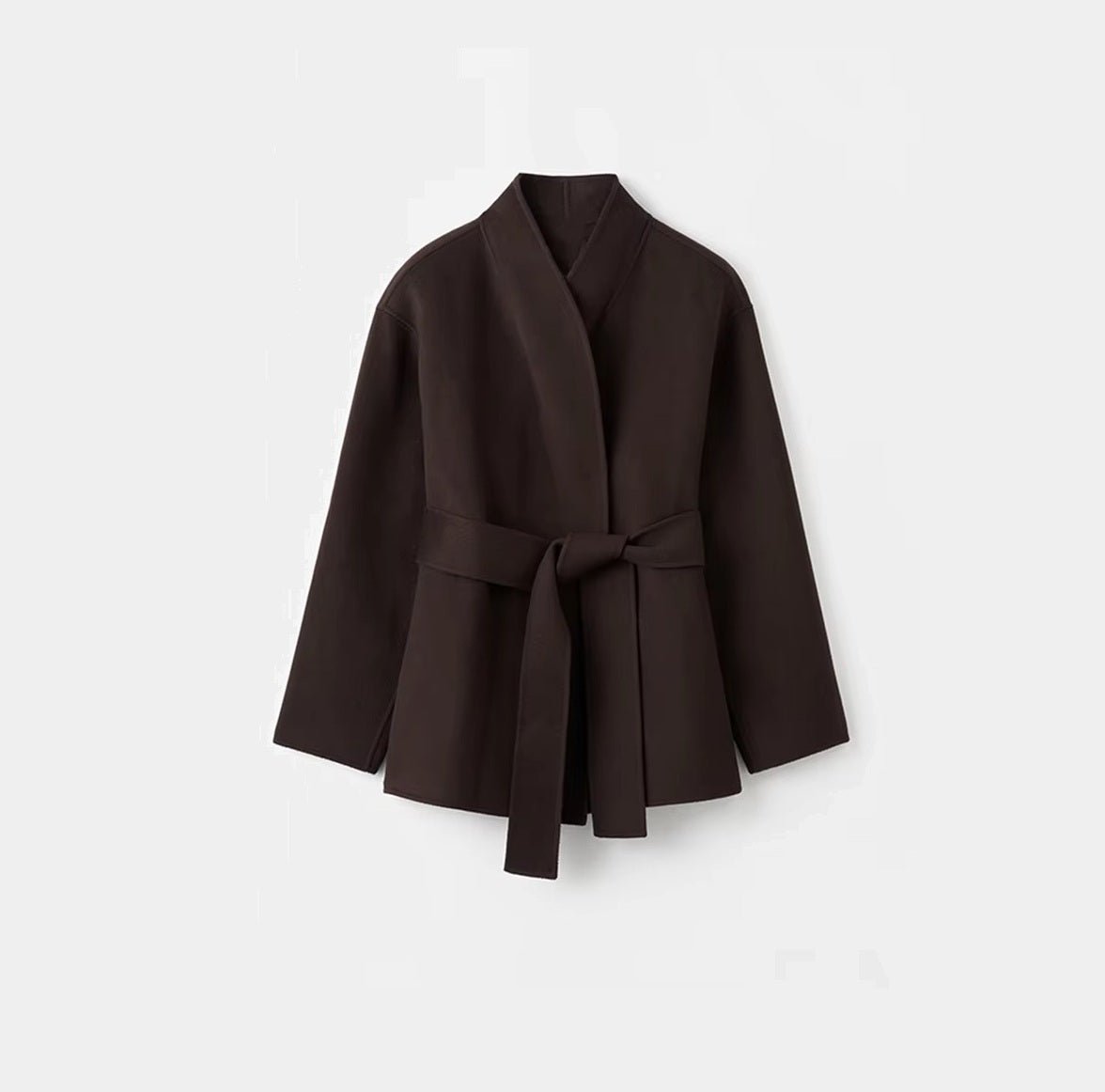 Monica oversized wikkeljas met ceintuur