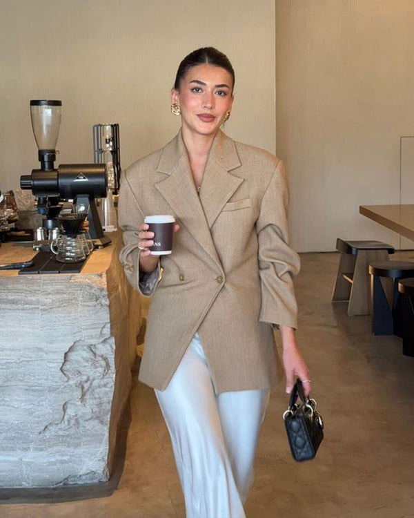 Myrna getailleerde blazer met reverskraag