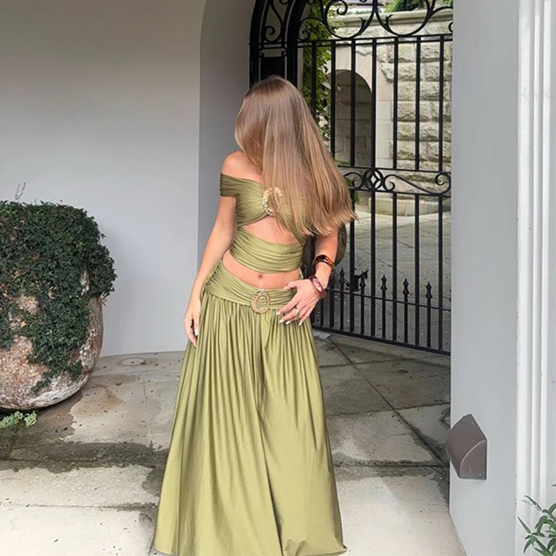 Naomi-tweedelige crop-set