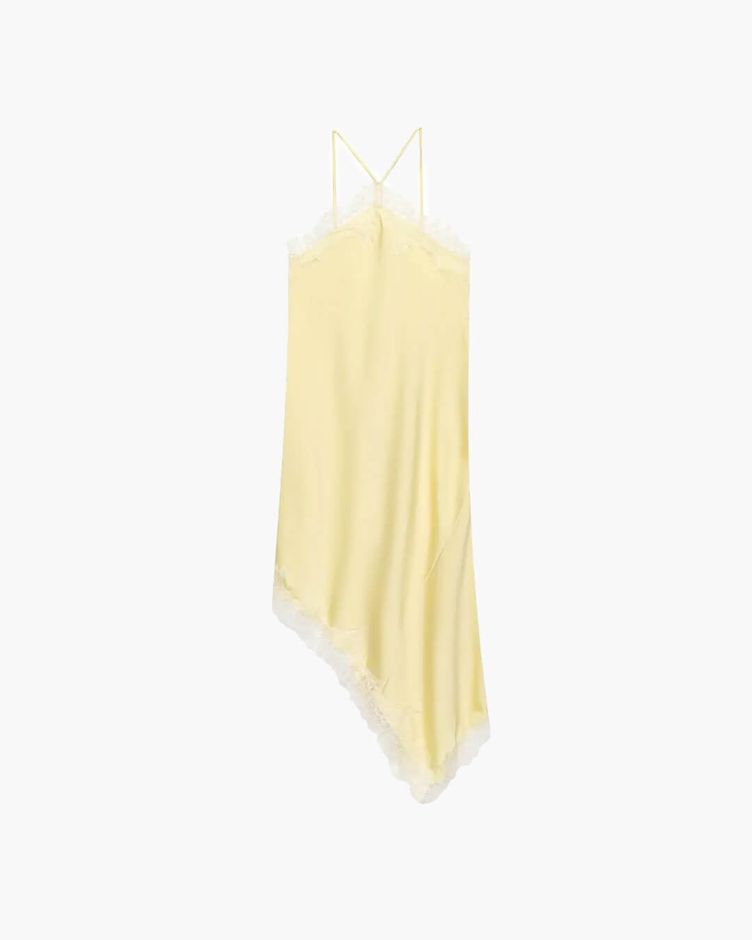 Natalie kanten midi-jurk met blote schouders