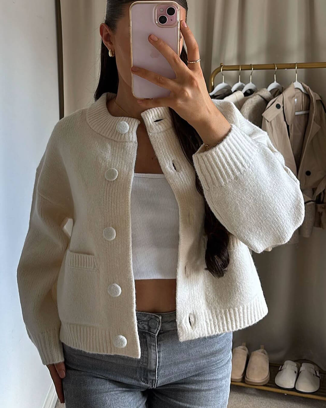 Nessa dik gebreid vest