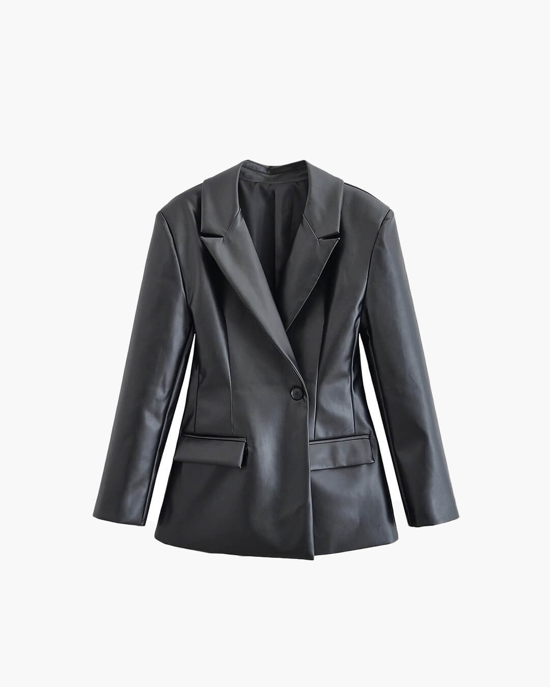 Nia blazer van imitatieleer