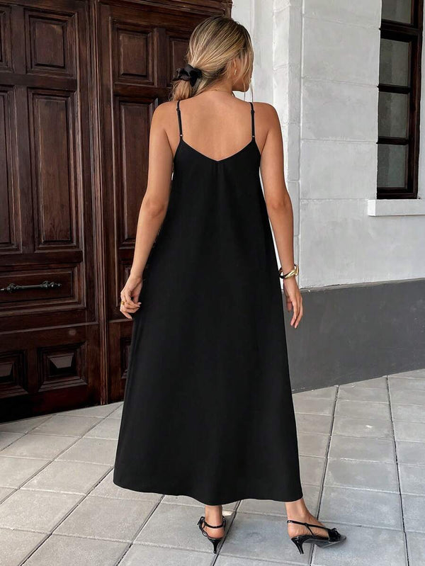 Nina Contrast-maxi-jurk