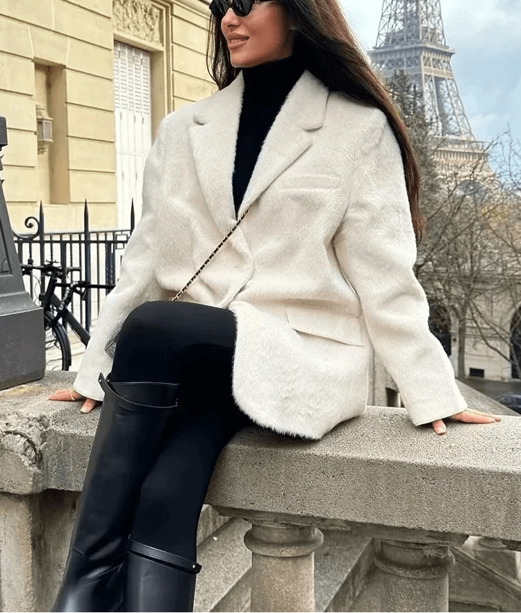 Noemi-gestructureerde blazer