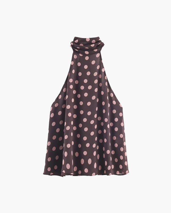 Noemi Tie Back Halter Neck Top