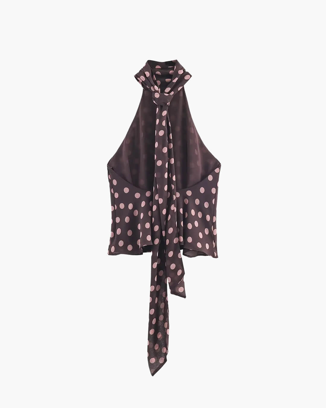 Noemi haltertop met strik aan de achterkant