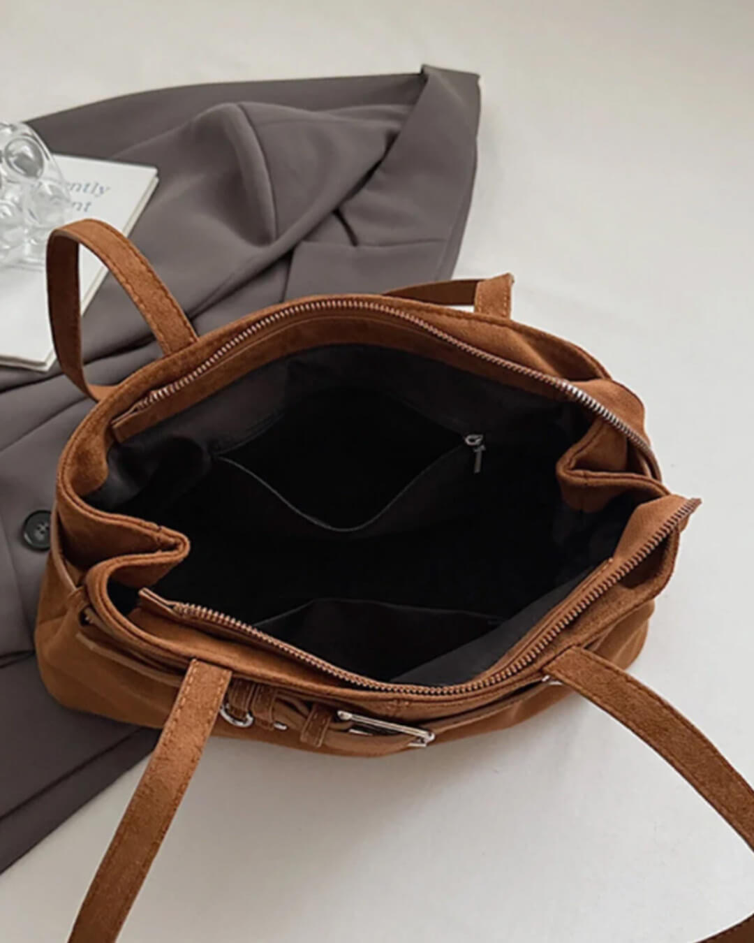 Nora tas van vegan suède