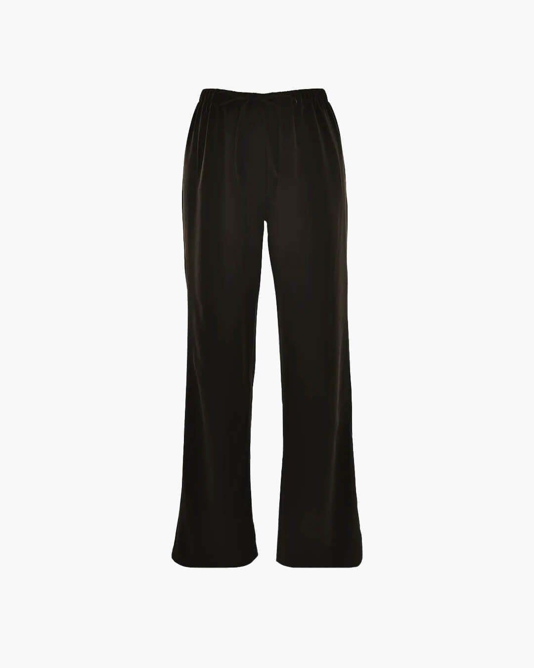 Norma satijnen broek met hoge taille en wijde pijpen