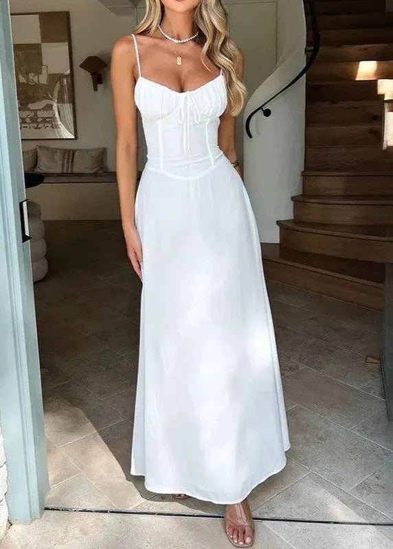 Odile maxi-jurk met corsetlijfje