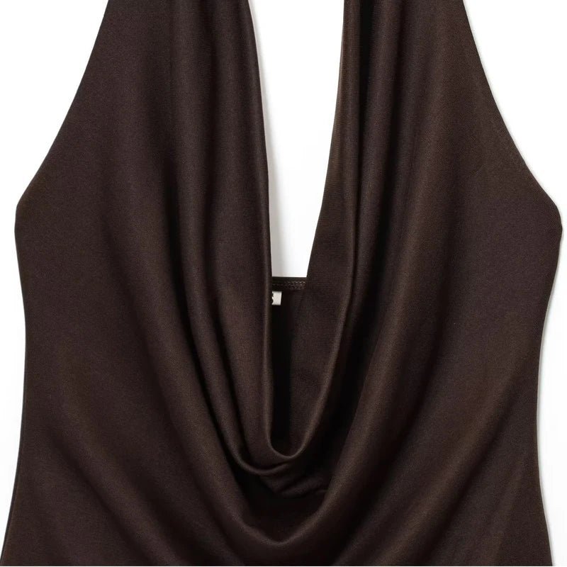 Gedrapeerde bodysuit met blote rug van Ophelia
