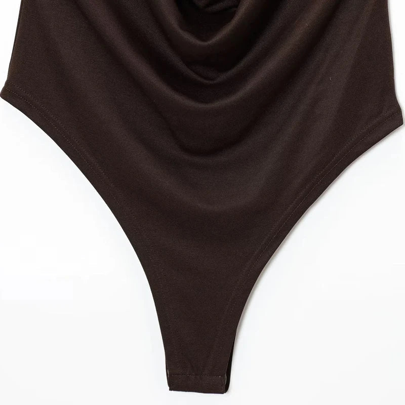 Gedrapeerde bodysuit met blote rug van Ophelia