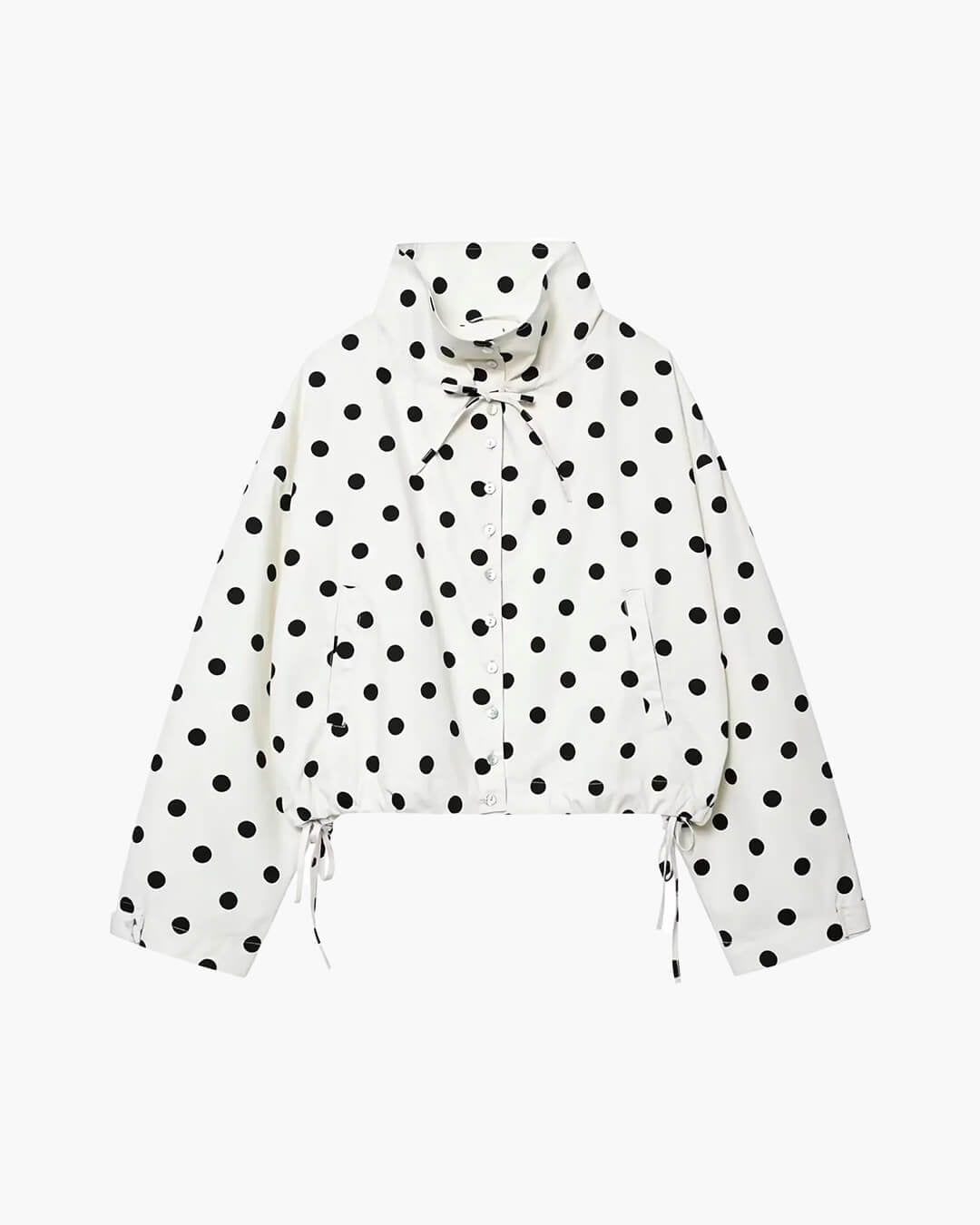 Patricia Polka Dot High Collar Jacket