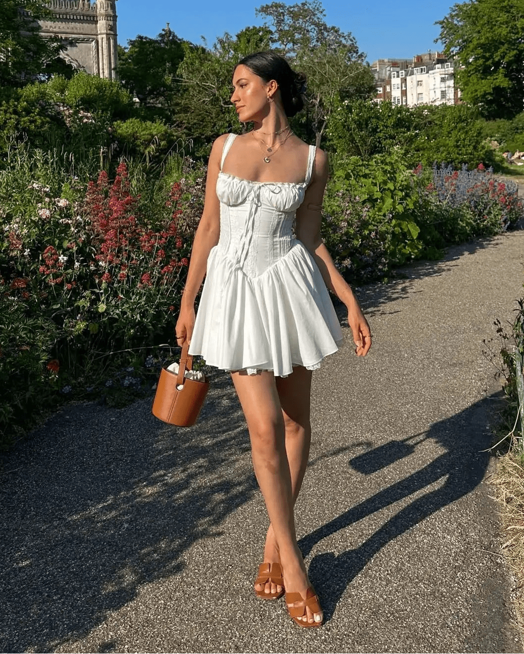 Perrine corset-minijurk