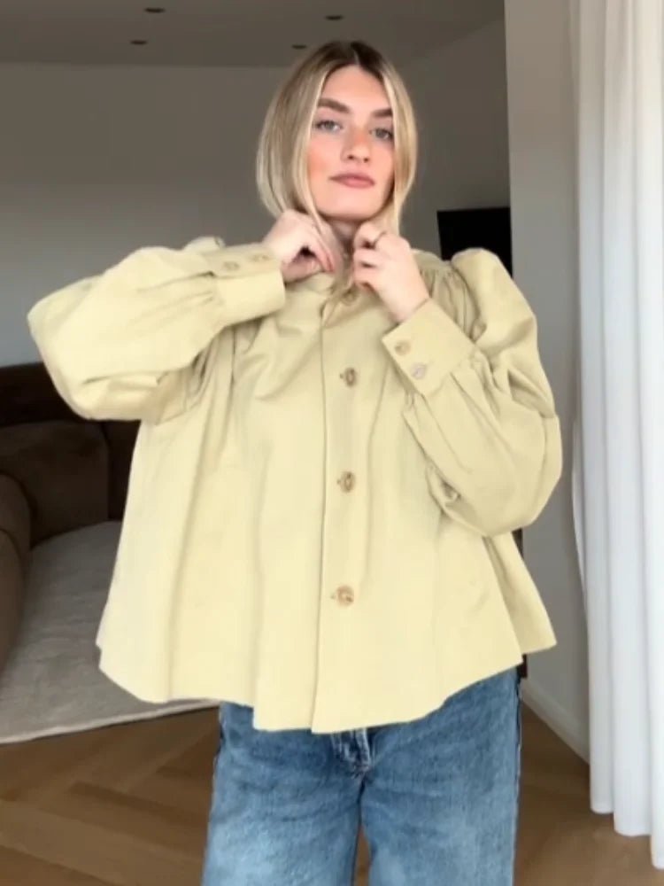 Pia jasje met pofmouwen