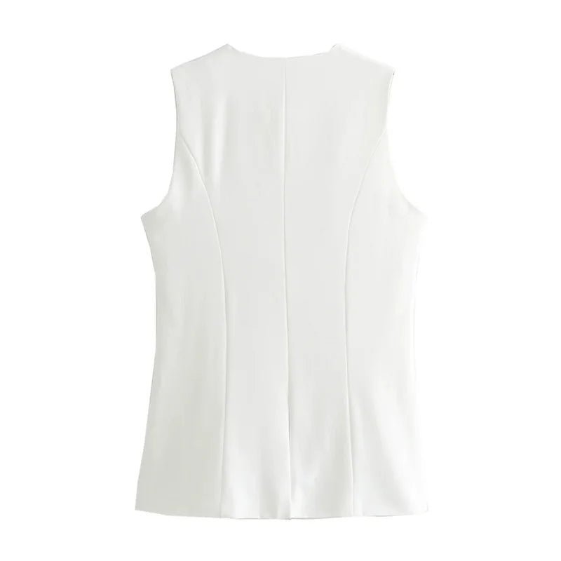Priya vesttop met knopen