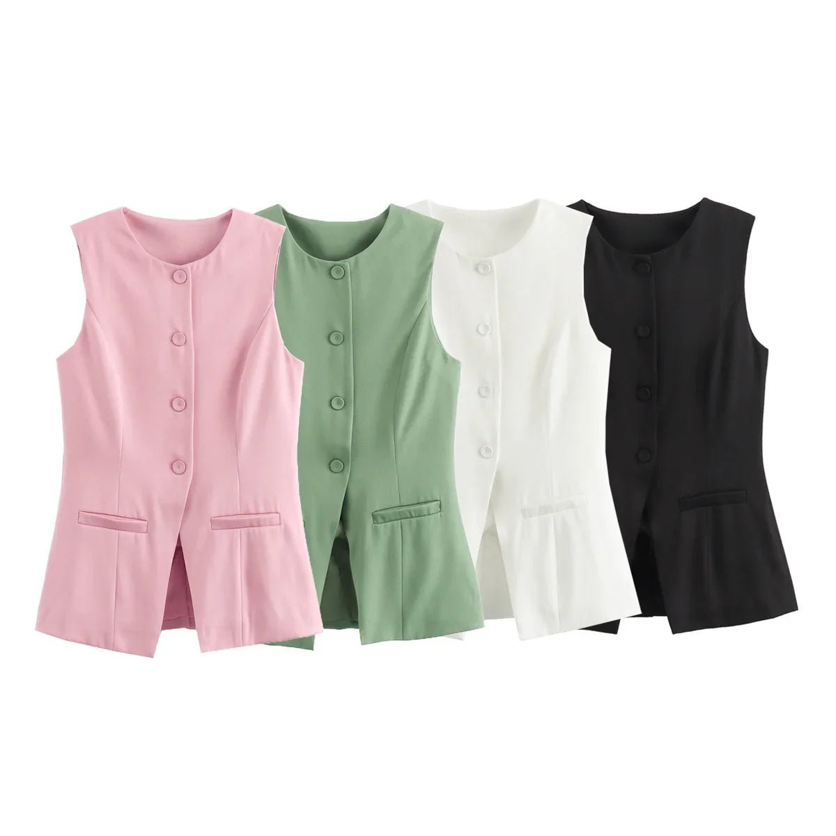 Priya vesttop met knopen