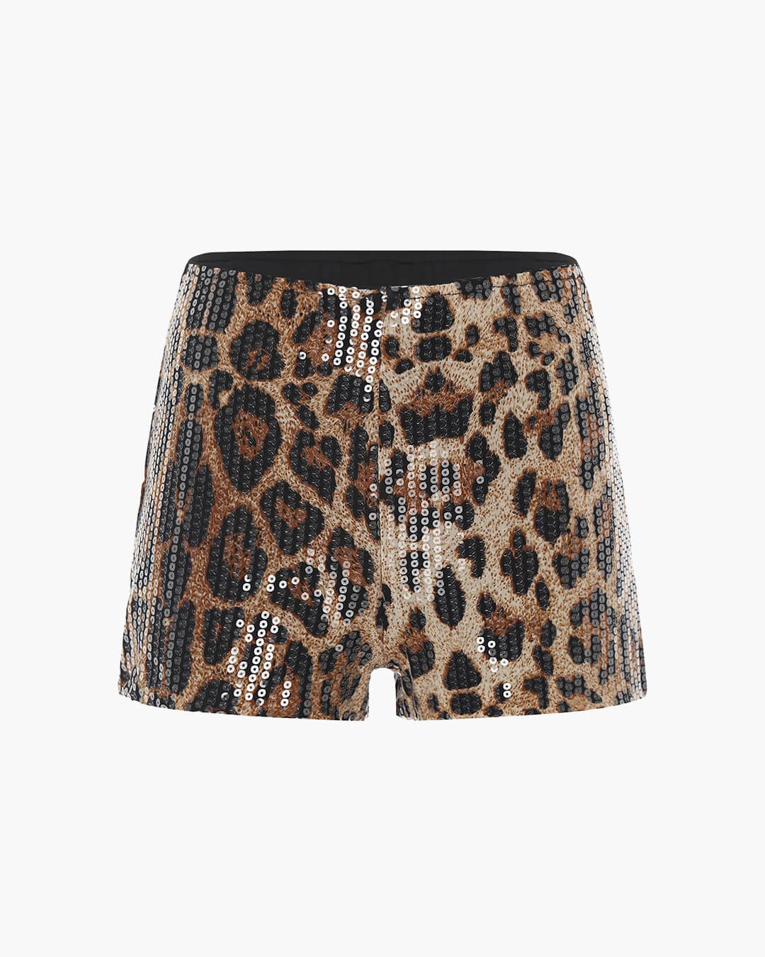 Quennie Leopard Sequin Shorts