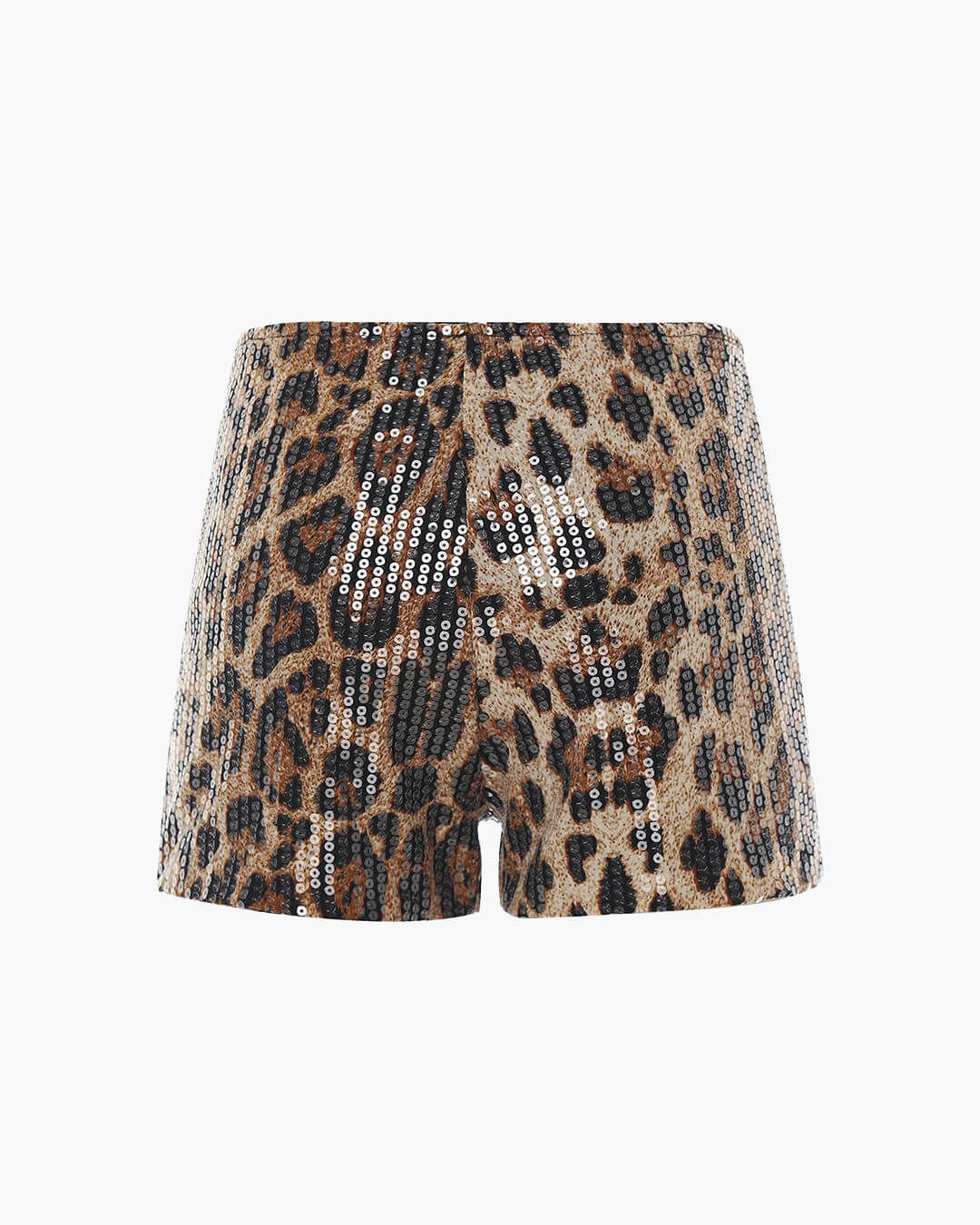 Quennie Leopard Sequin Shorts