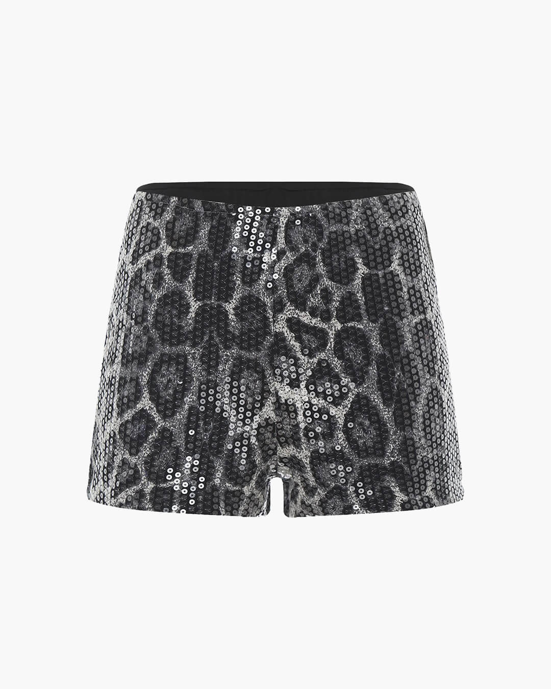 Quennie Leopard Sequin Shorts