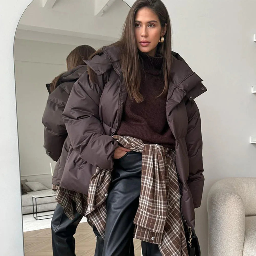 Gewatteerde oversized parka